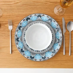 Tafelservice VEWEET, 18 Teiliges Geschirrset Aus Porzellan, AUDRIE Serie, Mit Je 6 Müslischale, Dessertteller Und Flachteller Für 6 Personen -Küchenbedarf Laden 7270c8328fc0e63d104aeeab6d238d2d