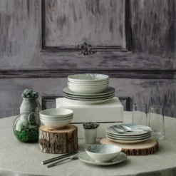 Hermia Concept, Erika,(24 Stücke), Abendessen , Mehrfarbig, 100% Porzellan -Küchenbedarf Laden 72dfe1300c1422eb98c1f25bef9bed5c