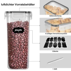 Lospitch 8er Set Vorratsdosen Müsli Behälter Mehl Nudel Schüttdose Pasta Lebensmittel 5 Lospitch 8er Set Vorratsdosen Müsli Behälter Mehl Nudel Schüttdose Pasta Lebensmittel -Küchenbedarf Laden 73dc360ff35e6d3a8d4c1dd9c51f02b9