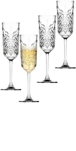 Pasabahce 440356 Timeless Sektglas, Sektkelch, 175ml, Glas, Transparent, 4 Stück -Küchenbedarf Laden 74644a9b22442ab6c2a79a2cd44749fc