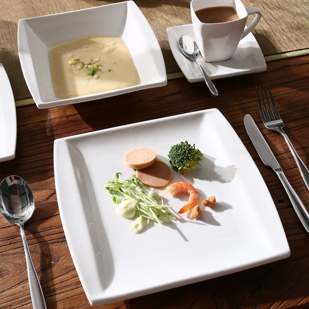 MALACASA, Serie Blance, 60 Tlg. Cremeweiß Porzellan Geschirrset Kombiservice Tafelservice mit je 12 Kaffeetassen, 12 Untertassen, 12 Dessertteller, 12 Suppenteller und 12 Flachteller MALACASA, Serie Blance, 60 Tlg. Cremeweiß Porzellan Geschirrset Kombiservice Tafelservice Mit Je 12 Kaffeetassen, 12 Untertassen, 12 Dessertteller, 12 Suppenteller Und 12 Flachteller -Küchenbedarf Laden 7657d72f4f90aaea592a31fcdadd6bc3