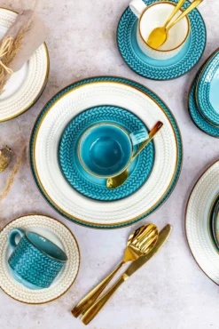 Mäser 931942 Kaffeeservice Prospero Für 6 Personen, Porzellan, Blau (1 Set, 12-teilig) -Küchenbedarf Laden 766dcef686c754770c9964bf901d8a48