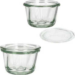 12er Set WECK Gugelhupf Glas Sturz-Form 165ml + 12x Glas-Deckel + Heft -Küchenbedarf Laden 76cf573f1e925884185676508724183b