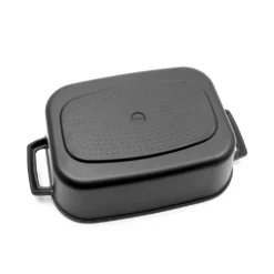 Karcher Induktions-Bräter Java Mit Deckel 8,5 L I Aluguss-Bräter Mit ILAG Antihaftbeschichtung Für Alle Herdarten Induktion + Elektro + Gas Etc. I Inkl. Deckel Mit Aromaknopf & Rosteinsatz -Küchenbedarf Laden 76ff0bc2062a2597c947d42b439741c1