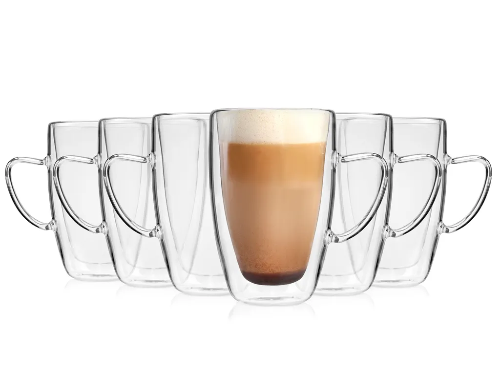 SÄNGER Doppelwandiges Cappuccino Gläser Set mit Henkel 6 teilig Sänger SÄNGER Doppelwandiges Cappuccino Gläser Set Mit Henkel 6 Teilig -Küchenbedarf Laden 77131f3ff8ff5218e1a0b2be109cce69