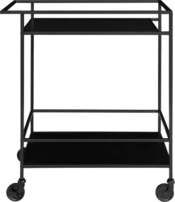 House Nordic Vita Servierwagen Schwarz | Barwagen Mit Rollen Inkl. Bremsen | Schlichtes Metallgestell Im Industrie-Design -Küchenbedarf Laden 7b70ec9546f62b1d4c83584d19bd54d8