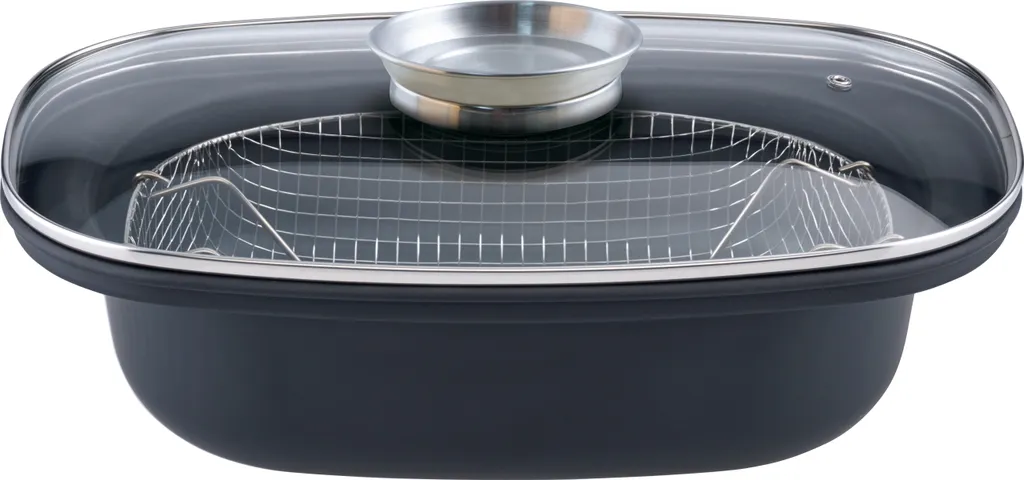 GSW Aromabräter mit Einsatz 39x25x9,5 cm / 4 Ltr., Kohlenstoffstahl, Edelstahl rostfrei, Glas, Aromabräter mit Aroma-Glasdeckel ø ca. 39 x 25 x H 9,5cm / Drahteinsatz GSW Aromabräter Mit Einsatz 39x25x9,5 Cm / 4 Ltr., Kohlenstoffstahl, Edelstahl Rostfrei, Glas, Aromabräter Mit Aroma-Glasdeckel ø Ca. 39 X 25 X H 9,5cm / Drahteinsatz -Küchenbedarf Laden 7ca093407907cadff5422f675e2e4568