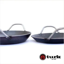 Turk 65930 Servierpfanne Aus Schmiedeeisen, 28 Cm, 2 Griffe, Grau (1 Stück) -Küchenbedarf Laden 7e615b5ca58f77decd36a2022dd8afbe