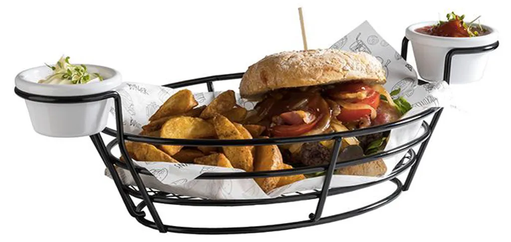 APS Servierkorb BURGER & FRIES schwarz APS Servierkorb BURGER & FRIES Schwarz -Küchenbedarf Laden 7ee0d4f549827dcc903ed17f08e12f7e