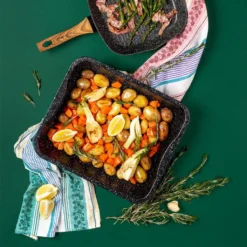 NAVA Backblech / Tiefbackblech Mit Granitbeschichtung NATURE Zum Backen Von Fleisch Kuchen 39,5x33,5x7 Cm 6,5l -Küchenbedarf Laden 7f422d64646685ebd6074a9d6b266d6f