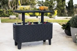 Keter Garden Bar 2in1 Tisch, Bar Mit Kühlbehälter Bevy Cool Bar Rattan -Küchenbedarf Laden 7fc5ceeddd1009700565b13e36ff8e32