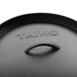 TAINO Dutch Oven 8 Liter Gusseisen-Topf Feuertopf Mit Füßen Deckel-Heber Dopf -Küchenbedarf Laden 81eb527e163f10547064e224adf6e9d1
