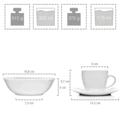 Sänger Kombiservice Bilgola Aus Porzellan 86 Teilig Für 12 Personen -Küchenbedarf Laden 82e171ad1c55bfcf4ff97d52041b0e49