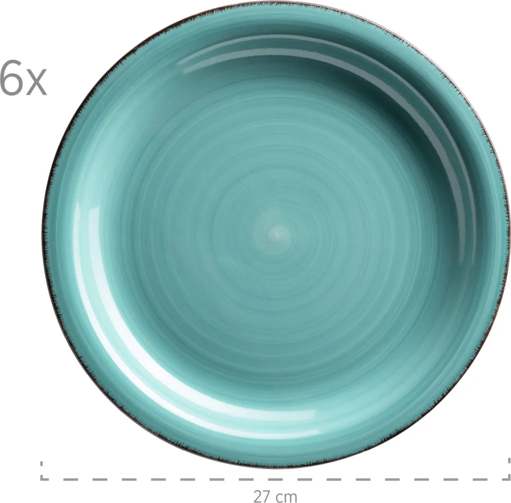 Mäser 931614 Kombiservice Lumaca für 6 Personen, Steingut, türkis (1 Set, 30-teilig) Mäser 931614 Kombiservice Lumaca Für 6 Personen, Steingut, Türkis (1 Set, 30-teilig) -Küchenbedarf Laden 84b6df3c4dc46bfcb1f9b3048948f680