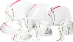 Kombiservice 62 Tlg. Fashion, Eckige Form 4 Kombiservice 62 Tlg. Fashion, Eckige Form -Küchenbedarf Laden 876612a2cd45fc48e5ed0eb0b8f7ac14