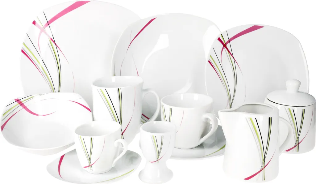 Kombiservice 62 tlg. Fashion, eckige Form Kombiservice 62 Tlg. Fashion, Eckige Form -Küchenbedarf Laden 876612a2cd45fc48e5ed0eb0b8f7ac14