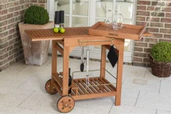 Merxx Servierwagen, Eukalyptusholz Geölt/natur - Maße: 50 X 70 X 84; 25906-011 -Küchenbedarf Laden 880519b9e5da8f75cd8197b7e40bb6a7