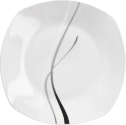 Van Well Kombiservice Silver Night 62-tlg 6 Personen, Tafel + Kaffee + Zubehör, Linien-Dekor -Küchenbedarf Laden 881248a4f152ad0cd7c69b9c6939bbeb