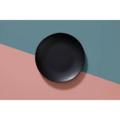 Mammoet Moon Geschirrset 6 Personen, Steingut, Bestehend Aus Tiefen Und Flachen Tellern Sowie Schalen – Je 6 Stück, Matt Schwarz, Moderne Form, Spülmaschinenfest -Küchenbedarf Laden 89a65ab25a861e65fafb39af5d904d1b