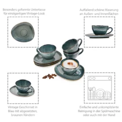 Sänger SÄNGER Kaffeetassen Set Darwin 8 Teilig Für 4 Personen -Küchenbedarf Laden 89cdcd15bea80db9d4dc0f2a8f873888