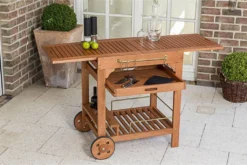 Merxx Servierwagen, Eukalyptusholz Geölt/natur - Maße: 50 X 70 X 84; 25906-011 -Küchenbedarf Laden 8c4d5100c106f6310d52263b7b944a59