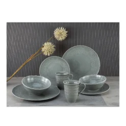 CreaTable 33068 Tafelservice Sofia Für 4 Personen, Porzellan, Grau (1 Set, 12-teilig) -Küchenbedarf Laden 8d586fa7cab480d6f003e3f7e0b88bec