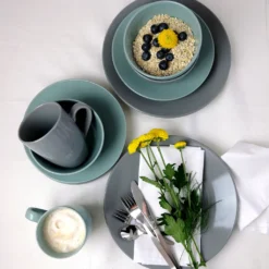 Mäser 931914 Kombiservice Pastell Selection Für 4 Personen, Steinzeug, Grau (1 Set, 16-teilig) -Küchenbedarf Laden 8e3e1f0fe330206658f987541f01ff9a