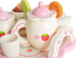 Kinder Teeservice Set Holz Zubehör Für Die Kinderküche, 16-tlg. Ab 3 Jahre Rollenspiele Für Mädchen Und Jungs 9418 -Küchenbedarf Laden 8f0e8f59b4fe9bc3aba1126a349bece4