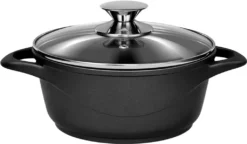 Smile MGK-12 Kochtopf, Geschmiedetes Aluminium, Schwarz -Küchenbedarf Laden 8f105a05c73c7d4d67fea53c63638074