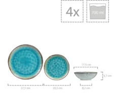 Sänger SÄNGER Steingut Geschirrset Capri, Tafelservice 12 Teilig Für 4 Personen -Küchenbedarf Laden 8f661bd9f410a81ad246a510938ae119