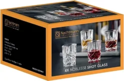 Nachtmann 100694 Noblesse Stamper Kristallglas, 55 Ml, H: 6,1 Cm, ø 5 Cm, Klar (4er Pack) -Küchenbedarf Laden 91c3ae3e3bb2f6936600cf4cf8e3a7c8