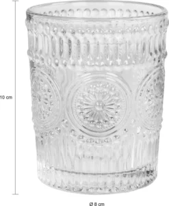 Krumble Wasserglas - Vintage - Trinkgläser - Wasserglas - Whiskeyglas - Spülmaschinenfest - 6 Stück - 260 Ml Pro Glas - Glas - Transparent -Küchenbedarf Laden 9502baf10dd798bb8f8ed603ef07e7fb