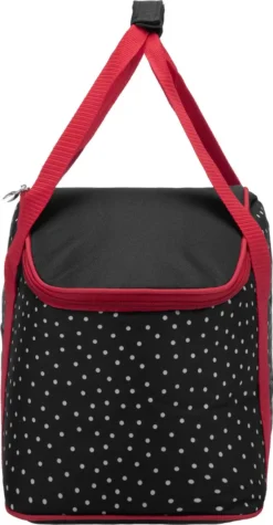 Anndora Kühltasche 20 L - Schwarz Weiß Gepunktet Isoliertasche Einkaufstasche - Snövit - Schwarz-Rot -Küchenbedarf Laden 96150090711715ad23d966517b04467d