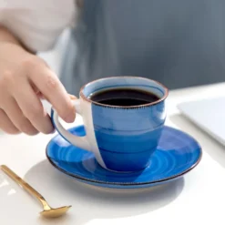 Kaffeeservice Steinzeug, Vancasso BONITA 12 Teiliges Kaffeeset, Cappuccino Tassenset Für 6 Personen, Tassen Und Untertassen -Küchenbedarf Laden 96f0a81a7914592544ca1b170d2f038c