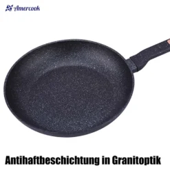 AMERCOOK Brittany Bratpfanne 20 Cm - Universal-Pfanne Mit Aluminiumkern Bratpfanne - Für Alle Herdarten Zum Braten, Kochen Und Schmoren Induktionsgeeignet Bratpfanne Antihaft-beschichtet -Küchenbedarf Laden 97e5e6788ae501b8410d17bf487d9548
