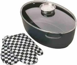 Karl Krüger 23042 Aluguss Gansbräter Leipzig 42 Cm, Schwarz -Küchenbedarf Laden 9beb467b263b7e297d463f5a205a882f