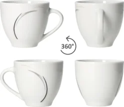 Van Well 18tlg. Kaffee-Service Home Für 6 Personen I 6x Tasse 180ml, 6x Untertasse + 6x Kuchenteller I Porzellan-Geschirr Mit Streifen In Grau, Schwarz & Creme I Kaffeepott, Dessert-Teller 7 Van Well 18tlg. Kaffee-Service Home Für 6 Personen I 6x Tasse 180ml, 6x Untertasse + 6x Kuchenteller I Porzellan-Geschirr Mit Streifen In Grau, Schwarz & Creme I Kaffeepott, Dessert-Teller -Küchenbedarf Laden 9d0242c16a7ce12d1c903bb9532f36e9