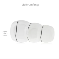 Sänger SÄNGER Porzellan Geschirrset Bilgola Black Lines, Tafelservice 18 Teilig Für 6 Personen 6 Sänger SÄNGER Porzellan Geschirrset Bilgola Black Lines, Tafelservice 18 Teilig Für 6 Personen -Küchenbedarf Laden 9de7f4b4c7e7ca0643a51a4523ce2a5b
