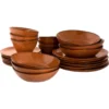 1 X Palmer Rustique Keramik Tafel Service Set 24 Tlg. 6 Pers. Rost -Küchenbedarf Laden a05bc23b28ffa1976d2b5b06bf054b38