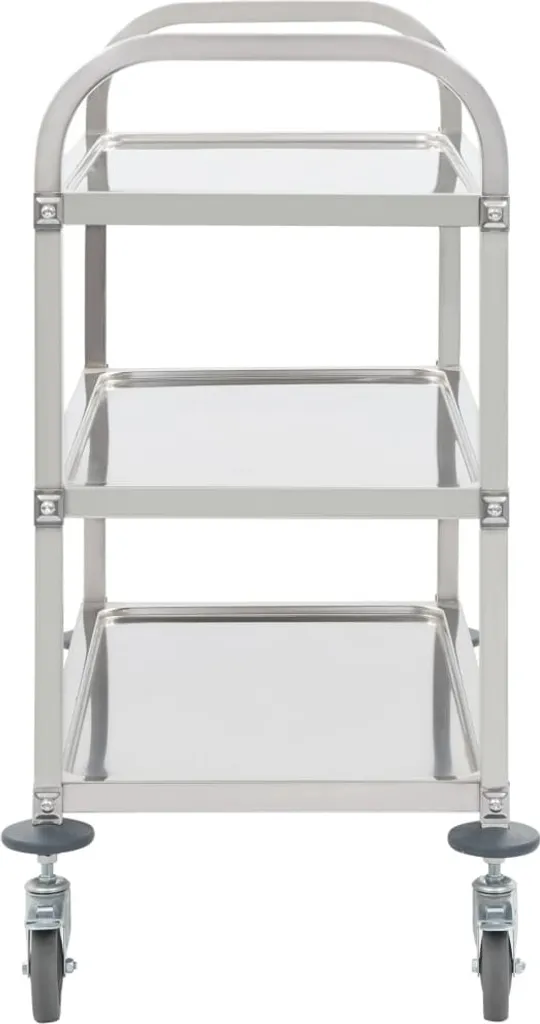 vidaXL 3-Stufiger Servierwagen 95x45x83,5 cm Edelstahl VidaXL 3-Stufiger Servierwagen 95x45x83,5 Cm Edelstahl -Küchenbedarf Laden a1102a29aae470895877ee505fd1593b