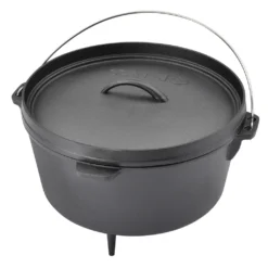 TAINO Dutch Oven 8 Liter Gusseisen-Topf Feuertopf Mit Füßen Deckel-Heber Dopf -Küchenbedarf Laden a407f5449bb2408e30c2d25bf0f9db63