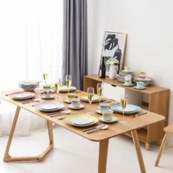 VEWEET Tafelservice 'SPARK' Aus Porzellan, 60-tlg Kombiservice, Kaffeetassen, Untertasse, Dessertteller, Speiseteller Und Suppenteller, Komplettservice Für 12 Personen 11 VEWEET Tafelservice 'SPARK' Aus Porzellan, 60-tlg Kombiservice, Kaffeetassen, Untertasse, Dessertteller, Speiseteller Und Suppenteller, Komplettservice Für 12 Personen -Küchenbedarf Laden a57c6649adea703a14896bc9ca922661