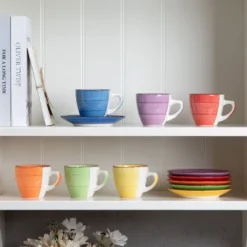 Kaffeeservice Steinzeug, Vancasso BONITA 12 Teiliges Kaffeeset, Cappuccino Tassenset Für 6 Personen, Tassen Und Untertassen -Küchenbedarf Laden a72657c6e562808f7843be7068f0746a