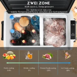 Merax Elektrisch Kühlbox Mit Kompressor 31.5L Schwarz, Mini Kühlschrank Tragbar Kühlleistung Bis -20° C, Gefrierbox 12/24 V Und 230 V Für Büro, Auto, Camping, Garten -Küchenbedarf Laden a73b9897cc77a1311e858187e0be0f62