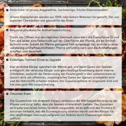 Mucola Gusseisen Feuertopf Gusstopf Inkl. Deckelgriff 2in1 Kochtopf & Pfanne 9,0L Dutch Oven Potjie Camping Kochgeschirr -Küchenbedarf Laden a88abcc219158915508221a16e91feb4