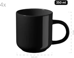 Mäser 931961 Kombiservice Alenia Für 4 Personen, Steinzeug, Schwarz (1 Set, 16-teilig) -Küchenbedarf Laden a9fe0be5740c70082d395416b4f854d4