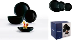 Geschirr Luminarc 9311622 Schwarz Gehärtetes Glas (19 Pcs) -Küchenbedarf Laden aa22e58097d5b006acbf27a2a292fef5