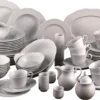 CreaTable 16072 Kombiservice Arianne Für 8 Personen + Uni, Porzellan, Weiß (1 Set, 61-teilig) -Küchenbedarf Laden ab34d256813b6409b729da6a68f87245