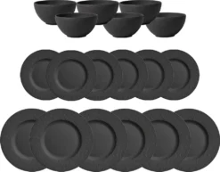 Villeroy & Boch Manufacture Rock Tafelservice 18-teilig Schwarz -Küchenbedarf Laden abef699cca4aebacc9eee5970cf17323