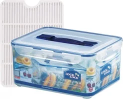 Lock & Lock Classic Vorratsdose 6,50 L, Recheckig, 294x230x138 Mm, Semi-transparent/blau 5 Lock & Lock Classic Vorratsdose 6,50 L, Recheckig, 294x230x138 Mm, Semi-transparent/blau -Küchenbedarf Laden ad1119bca80c4bf6fd095210d600b3cf